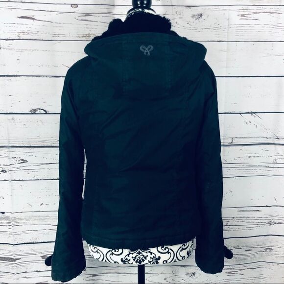 Aritzia TNA Black Magic Winter Jacket w/ Hood & Secret Hidden pocket M - Picture 9 of 11